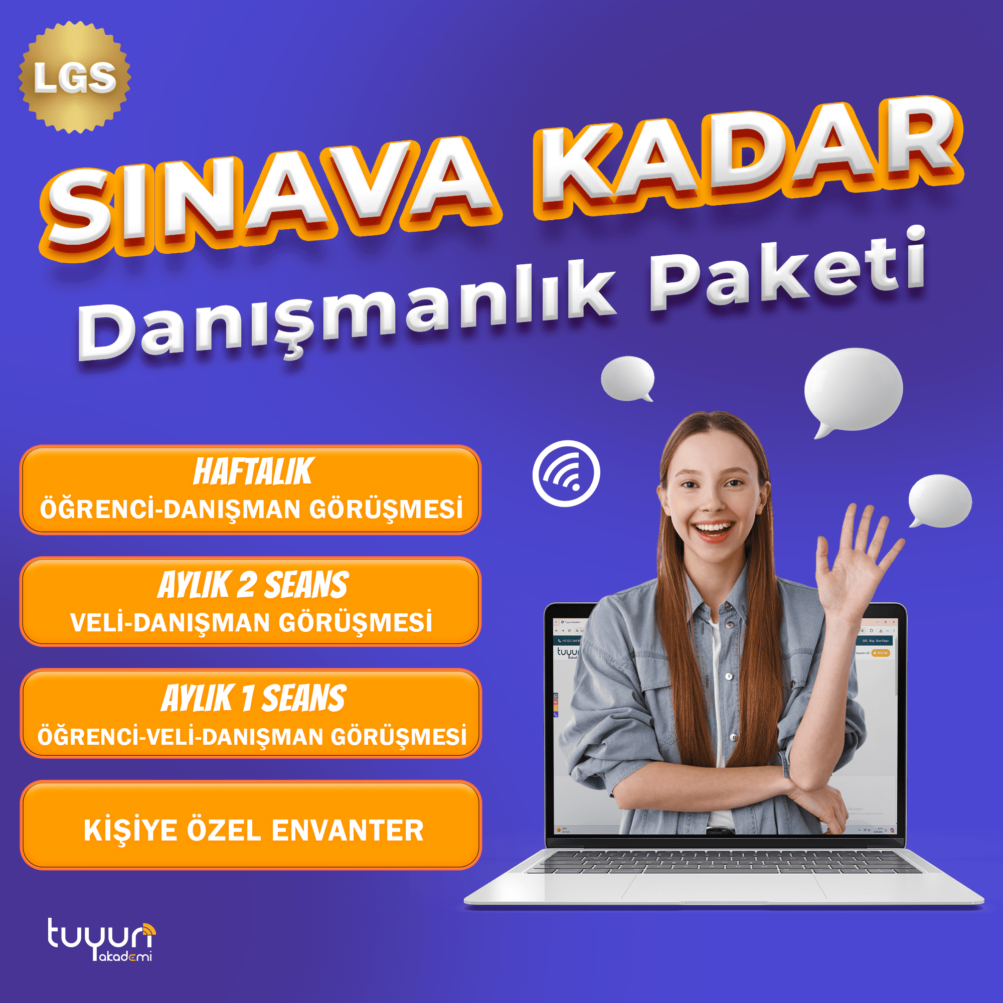 LGS SINAVA KADAR DANIŞMANLIK PAKETİ